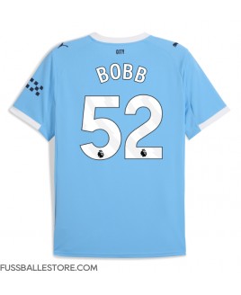 Günstige Manchester City Oscar Bobb #52 Heimtrikot 2025-26 Kurzarm